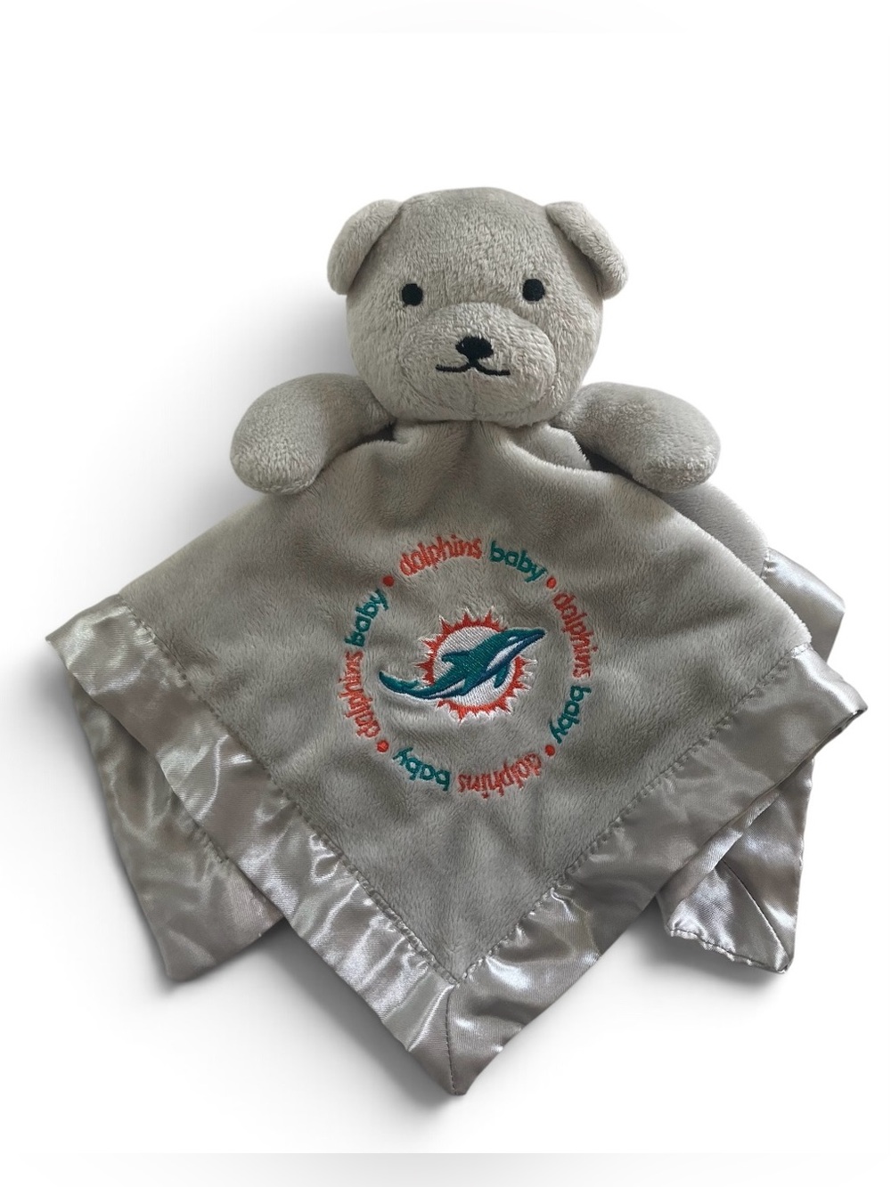 Miami Dolphins Baby Lovey 13" Security Blanket Football Baby Fanatic